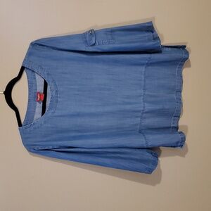 Toofan Blue Denim-Style Top